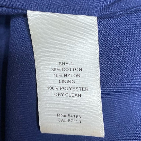 Eliza J Size 2 Navy Blue Lace Sheath Dress Fully Lined Bell Sleeves GUC … - Picture 12 of 15